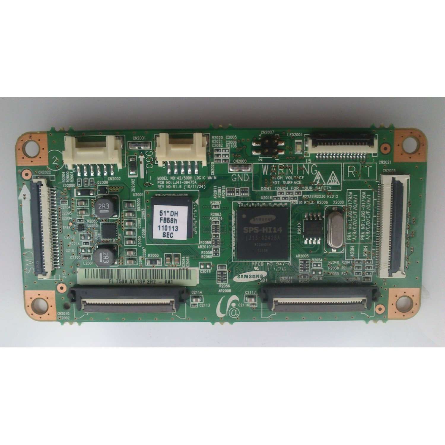 MAIN LOGICA  750A / SAMSUNG BN96-16513A MODELO PN51D450A2DXZA